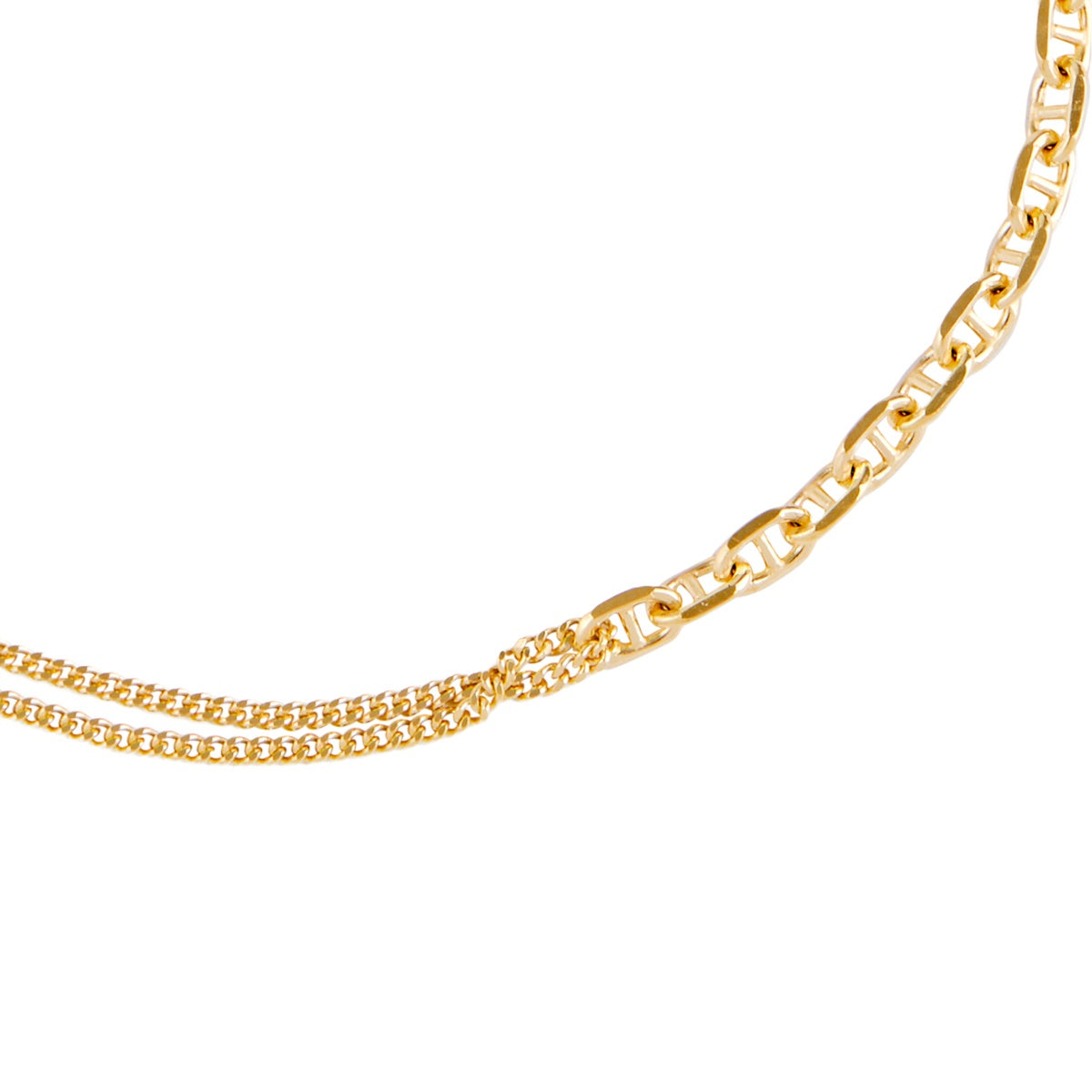 Argento Gold Double Chain Bracelet