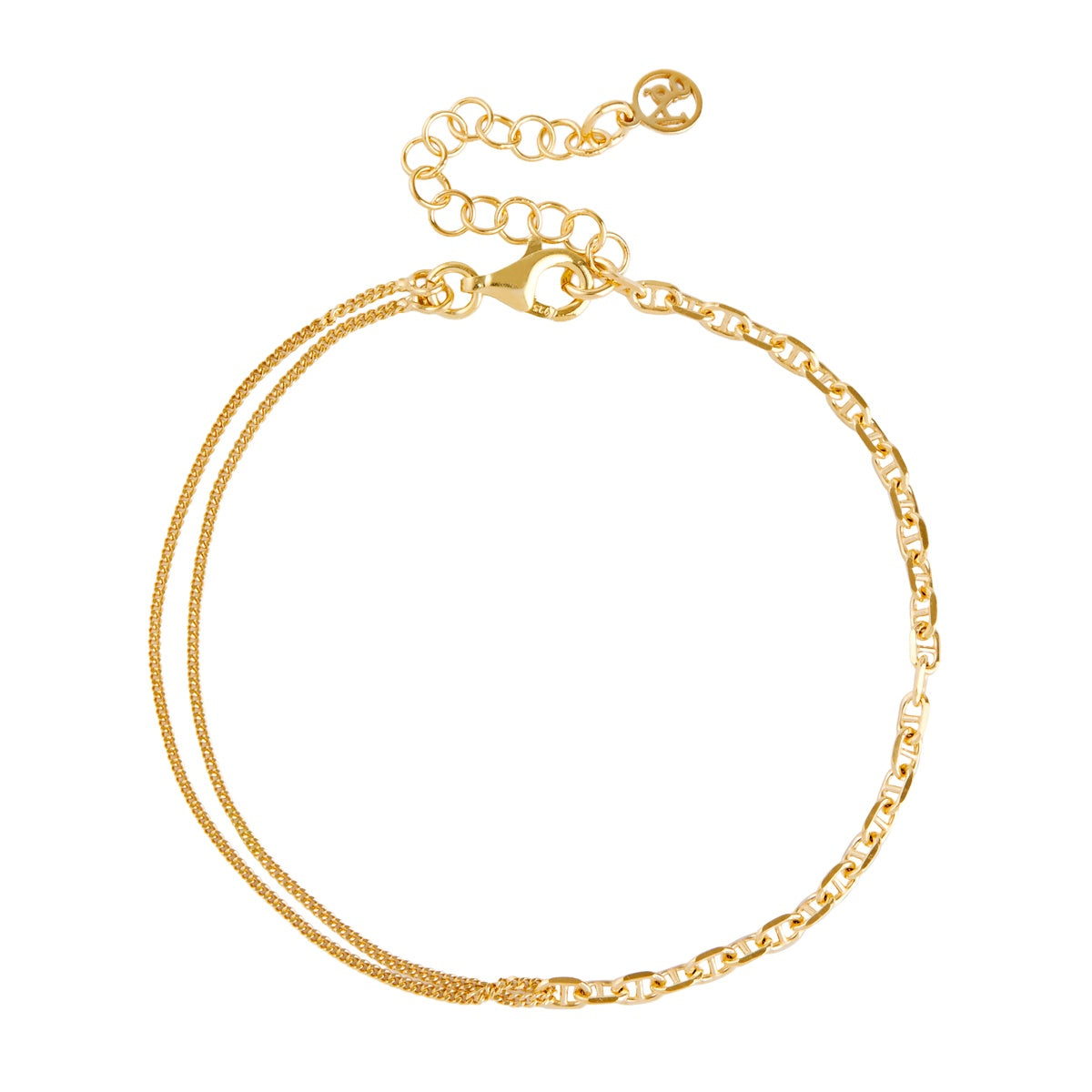 Argento Gold Double Chain Bracelet