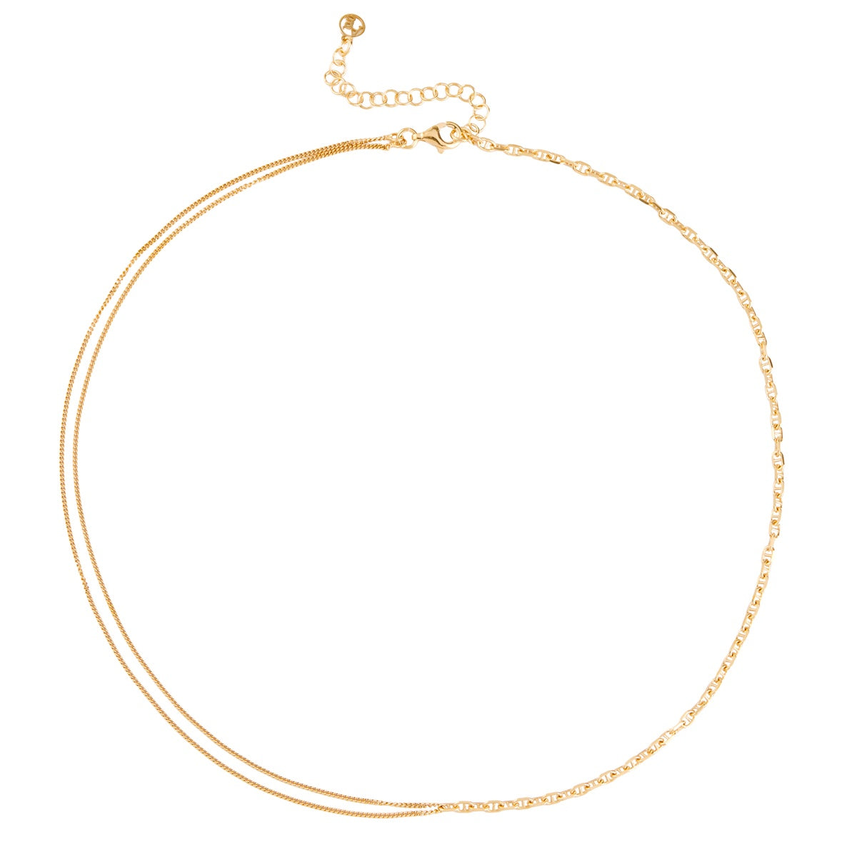 Argento Gold Double Chain Necklace