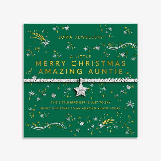 Joma Christmas A Little Merry Christmas Amazing Auntie Bracelet