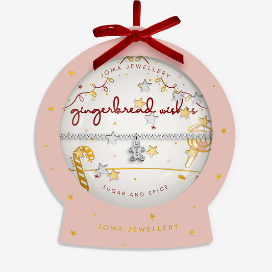 Joma Snowglobe A Little Gingerbread Wishes Bracelet