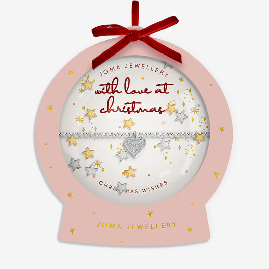 Joma Snowglobe A Little With Love At Christmas Bracelet