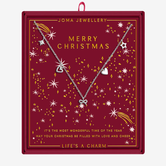 Joma Christmas Life's A Charm Merry Christmas Necklace