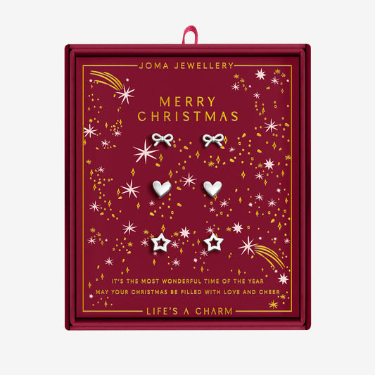 Joma Christmas Life's A Charm Merry Christmas Earrings