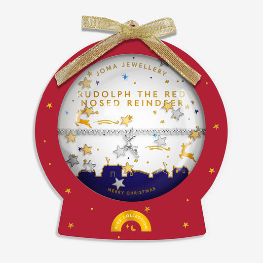 Joma Kids' Snowglobe A Little Rudolph The Red Nosed Reindeer Bracelet