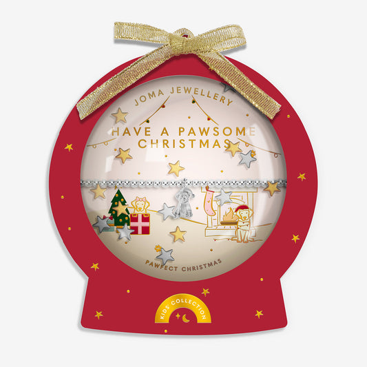 Joma Kids' Snowglobe A Little Have A Pawsome Christmas Bracelet
