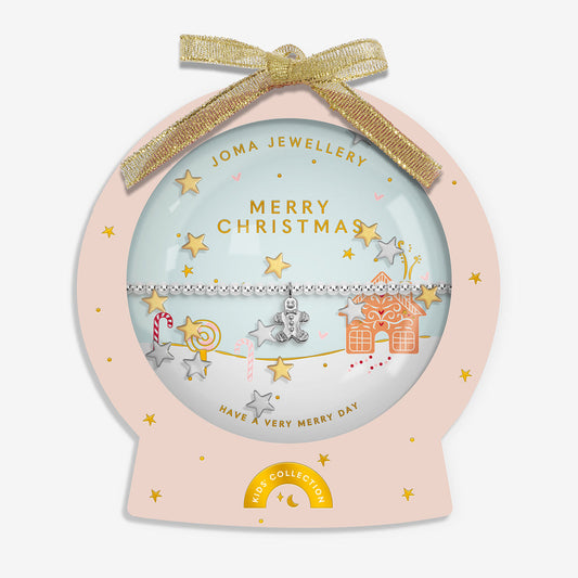 Joma Kids' Snowglobe A Little Merry Christmas Bracelet