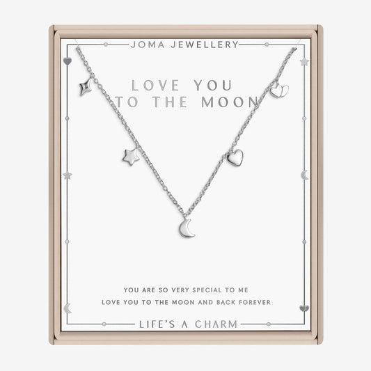 Joma Life's A Charm Love You To The Moon And Back Necklace