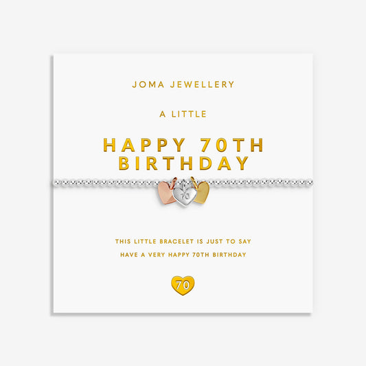 Joma A Little Charmed Moments Happy 70Th Birthday Bracelet