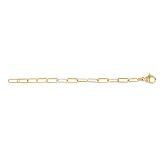 Over & Over 14k Gold Stainless Steel 10cm Extension Chain