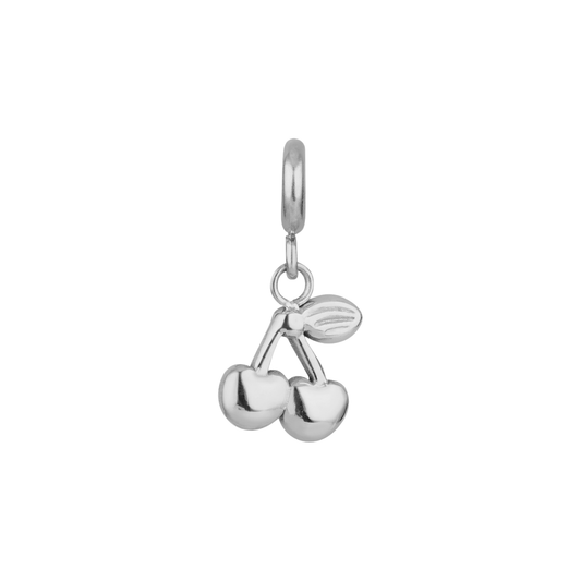 Over & Over Silver Stainless Steel Cherry Charm