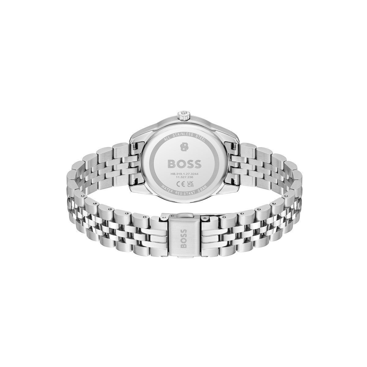 Boss Silver Graceful Precious Pink Mother of Pearl Watch