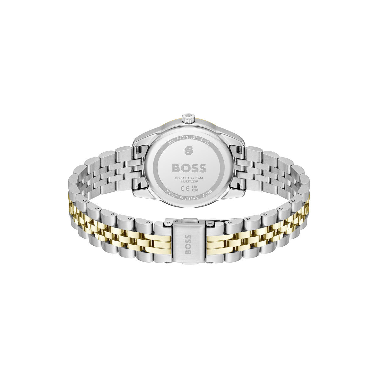 Boss Two Toned Graceful Precious White Mother of Pearl Watch