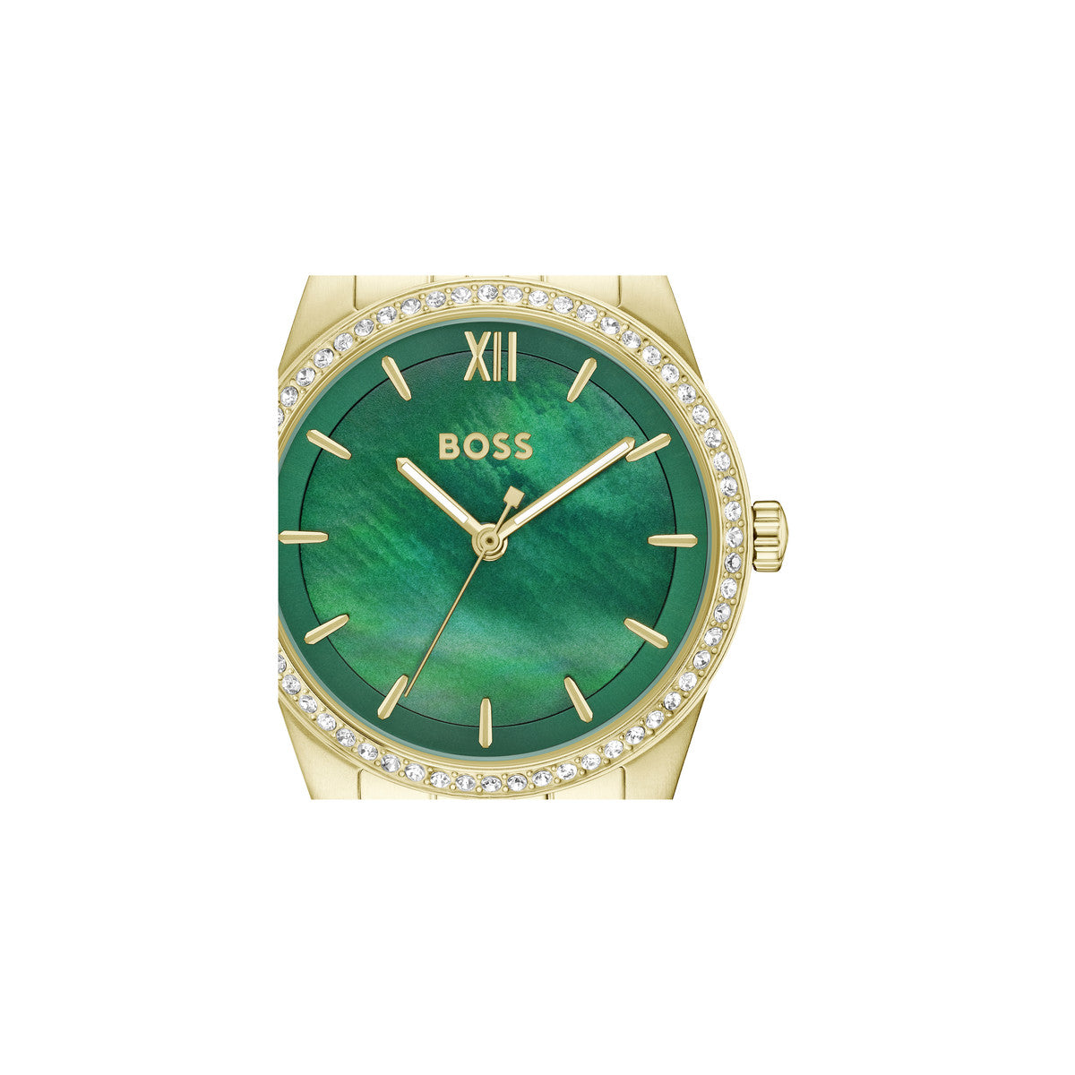 Boss Gold Graceful Precious Green Mother of Pearl Dial Watch