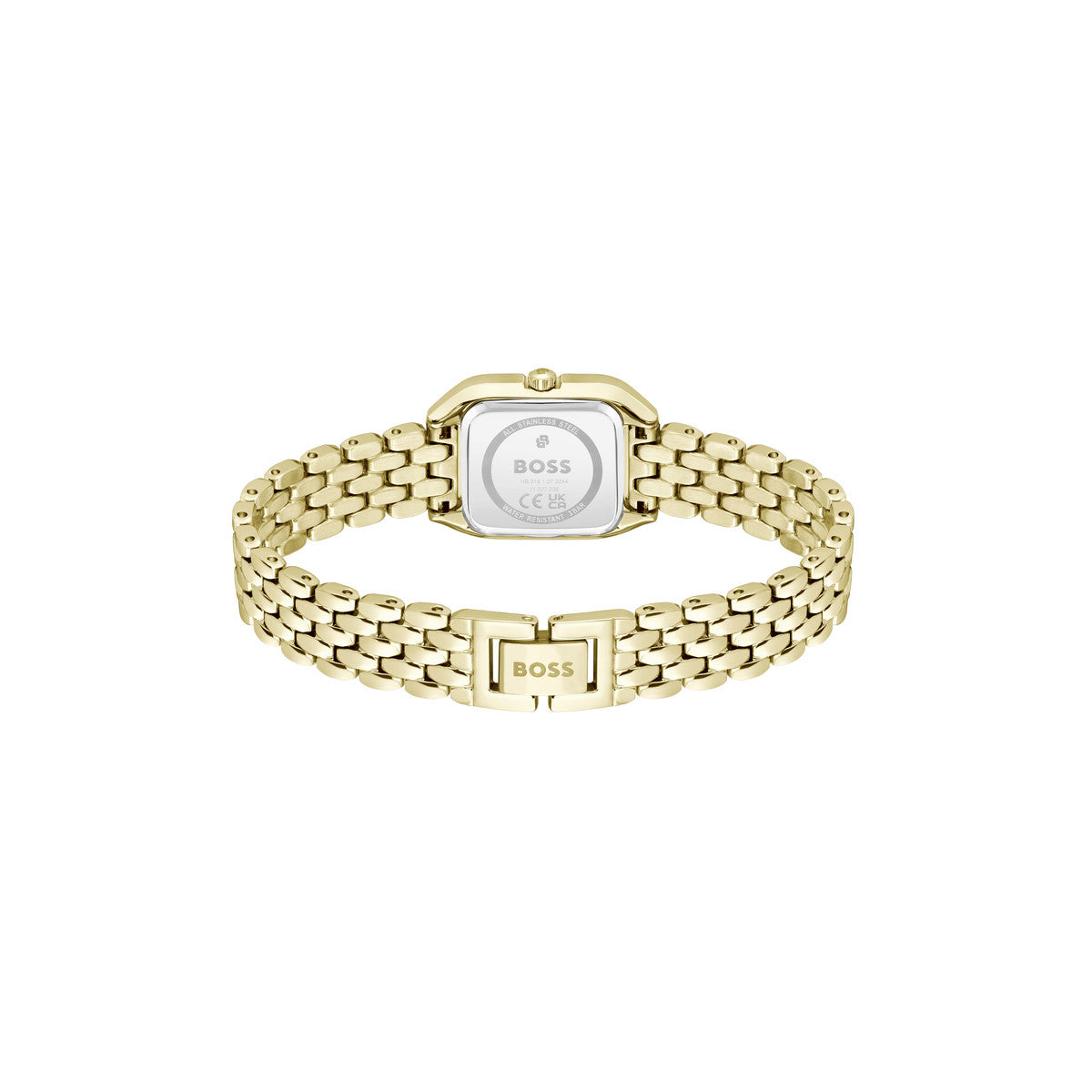 Boss Gold Mae Petite Gold Square Dial Watch