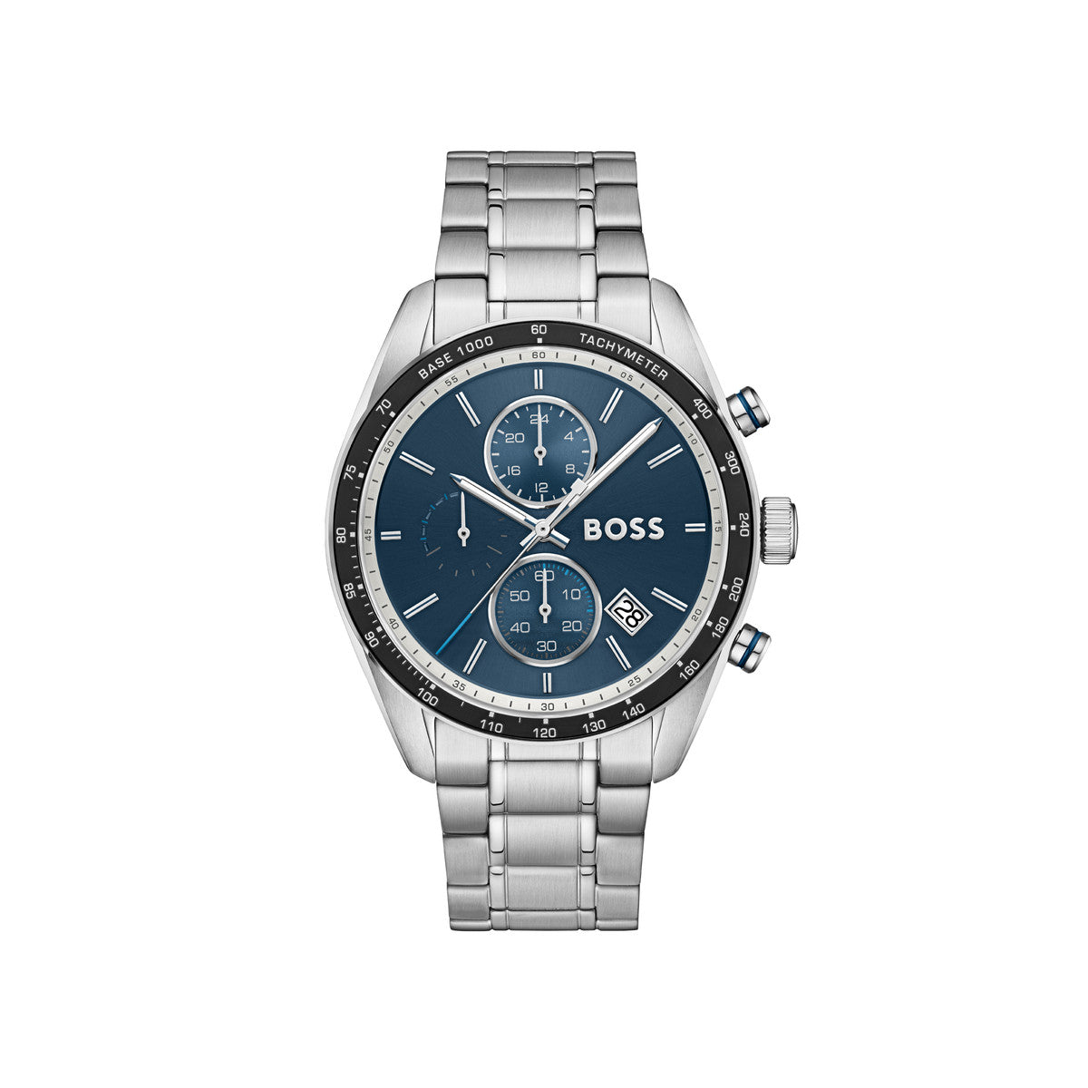 Boss Silver Grand Prix Blue Dial Watch