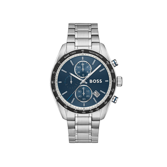 Boss Silver Grand Prix Blue Dial Watch