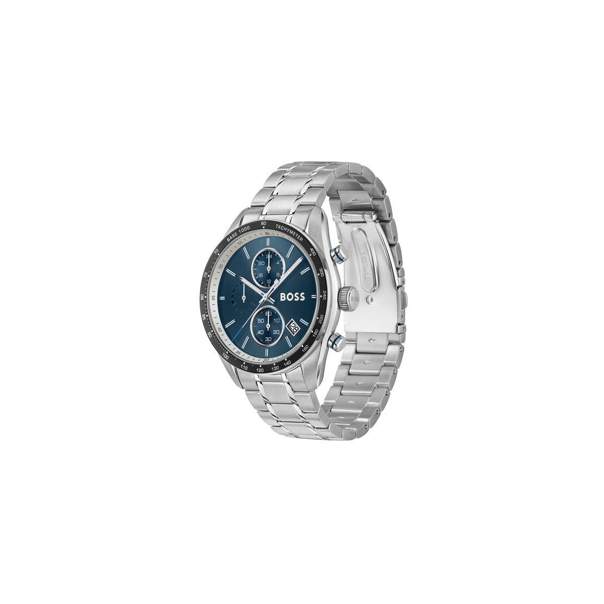 Boss Silver Grand Prix Blue Dial Watch