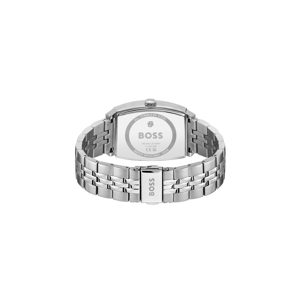 Boss Silver Principle Ark Black Dial Watch