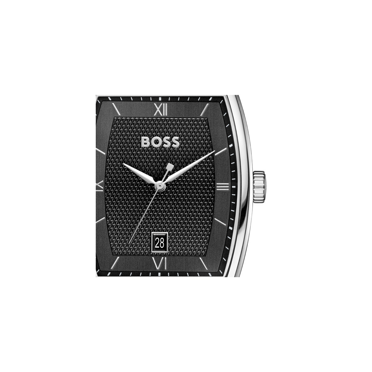 Boss Silver Principle Ark Black Dial Watch
