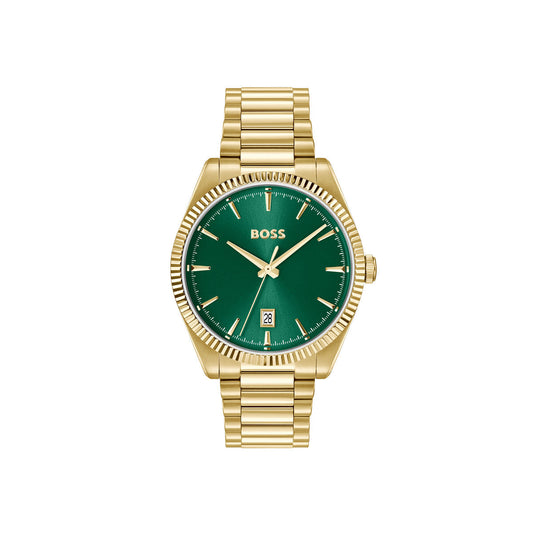 Boss Gold Cheswick Green Dial Watch