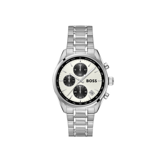 Boss Silver Grand Prix Touring White Dial Watch