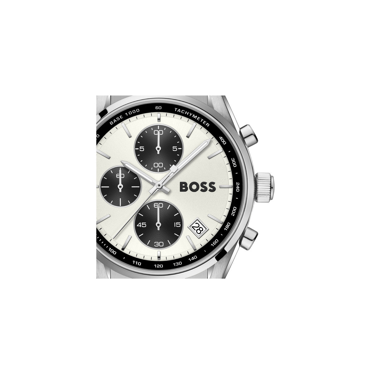 Boss Silver Grand Prix Touring White Dial Watch