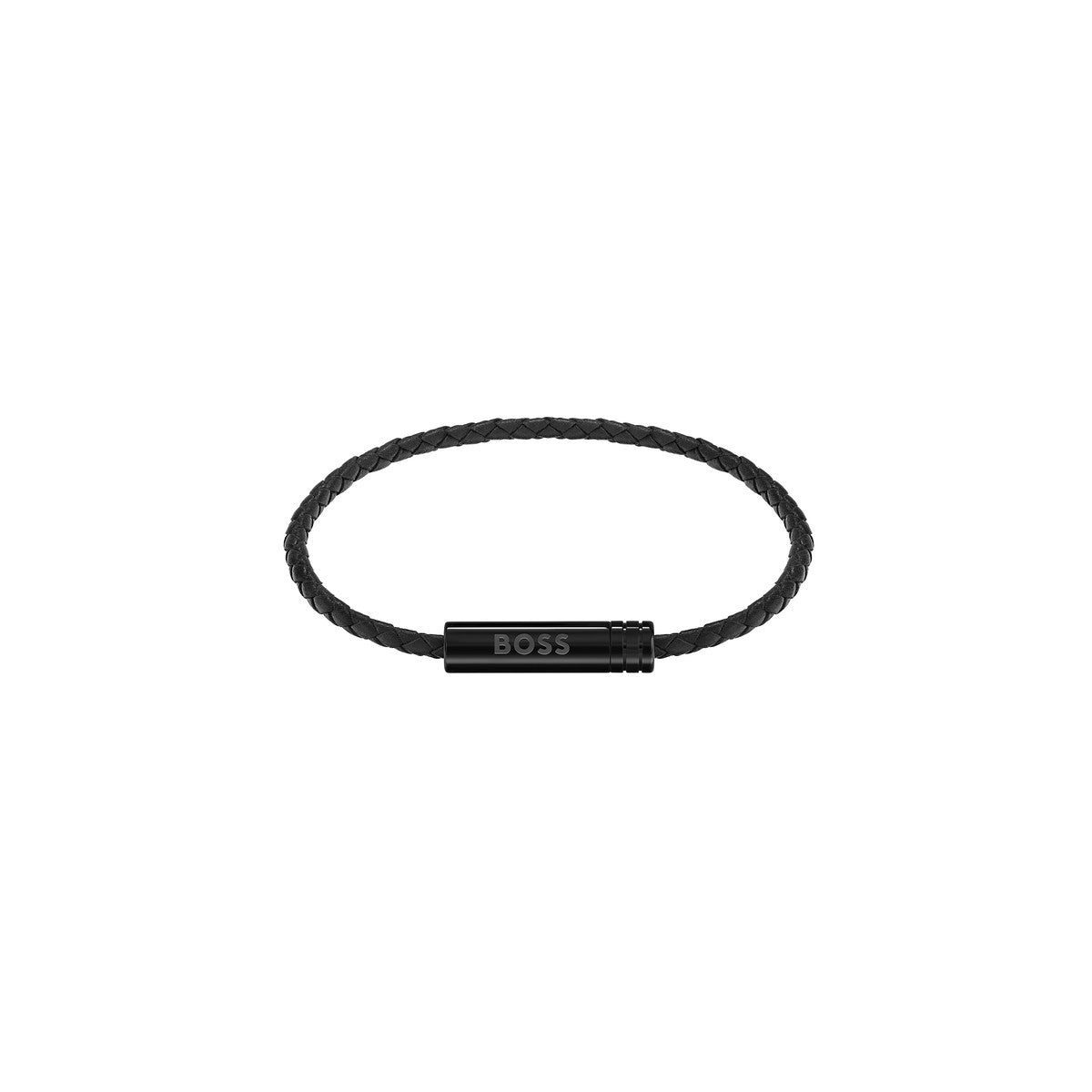 Boss Black Ares Air Black Leather Bracelet