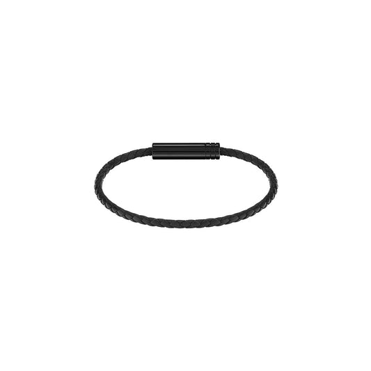 Boss Black Ares Air Black Leather Bracelet