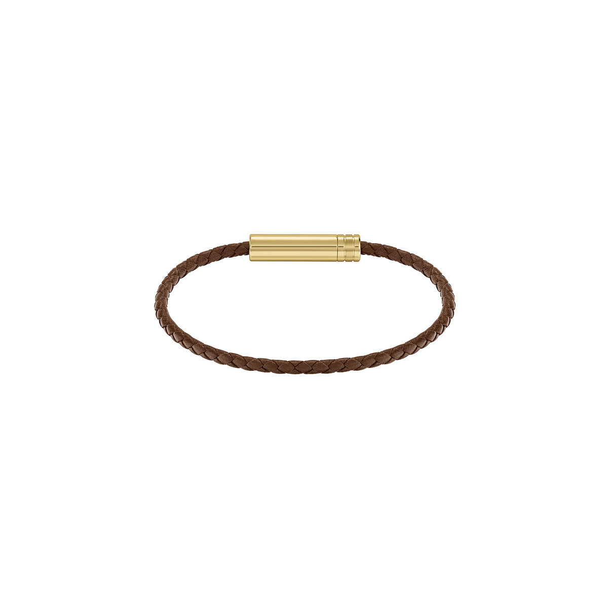Boss Gold Ares Air Brown Lether Bracelet