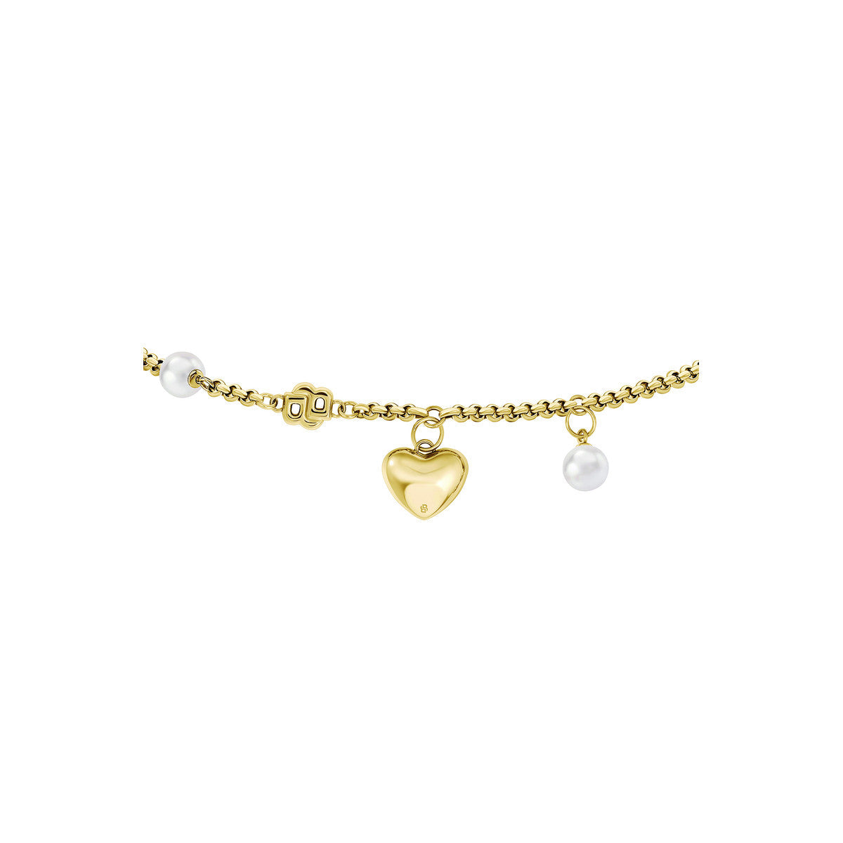 Boss Gold Amara Heart Charm Bracelet
