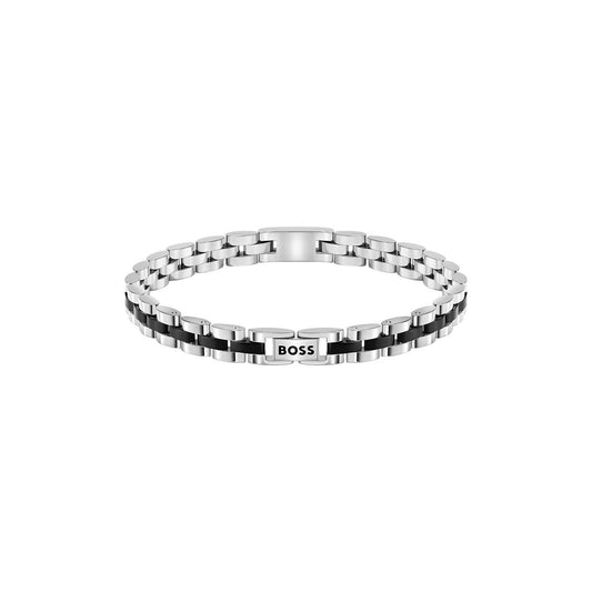 Boss Silver Black Archer Bracelet