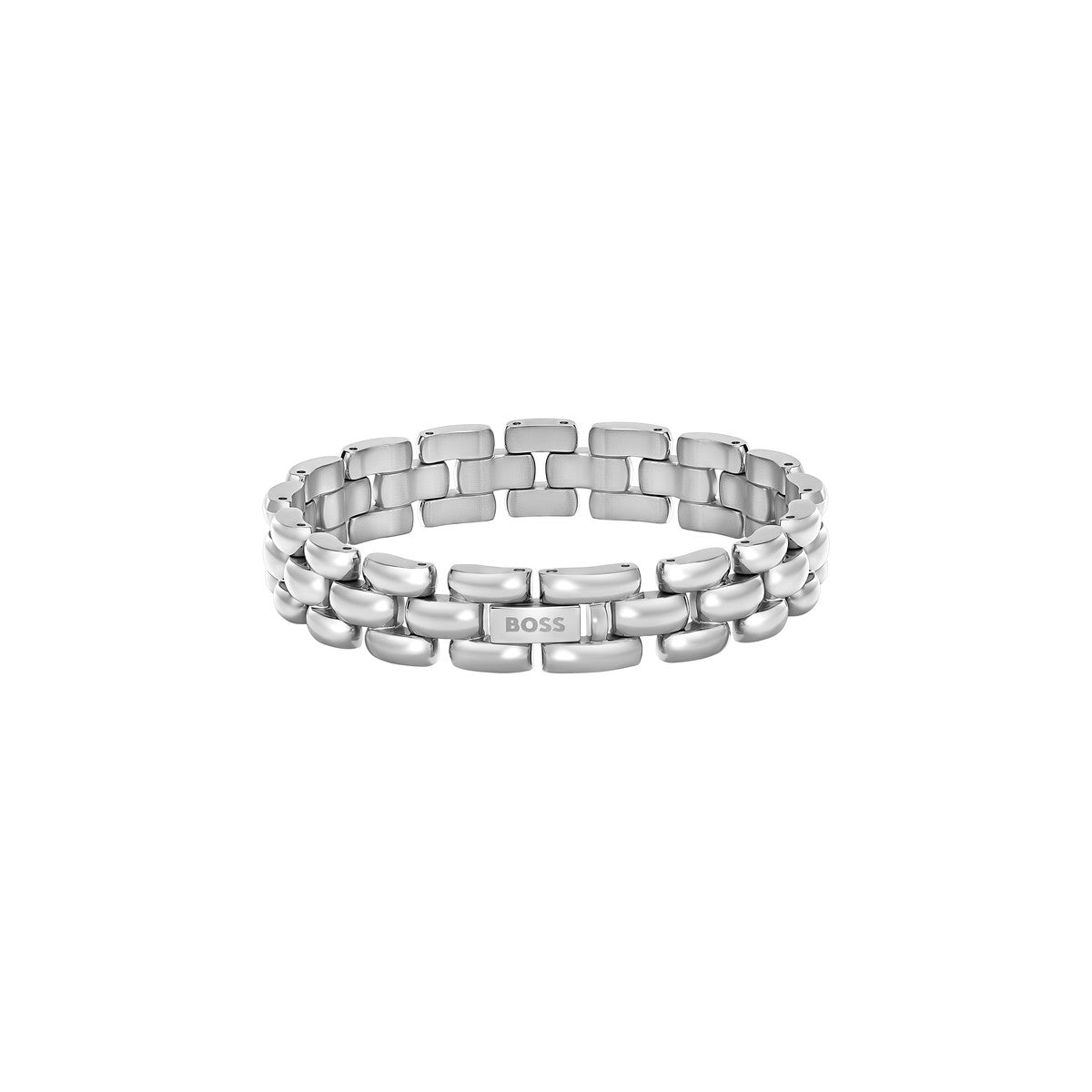 Boss Silver Violet Linked Bracelet