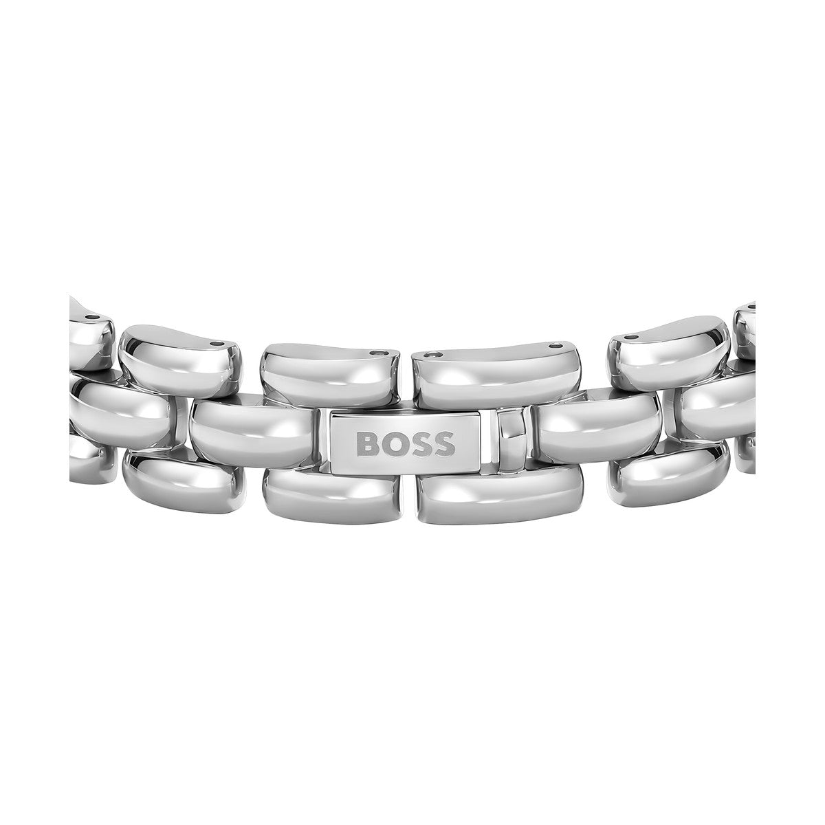Boss Silver Violet Linked Bracelet