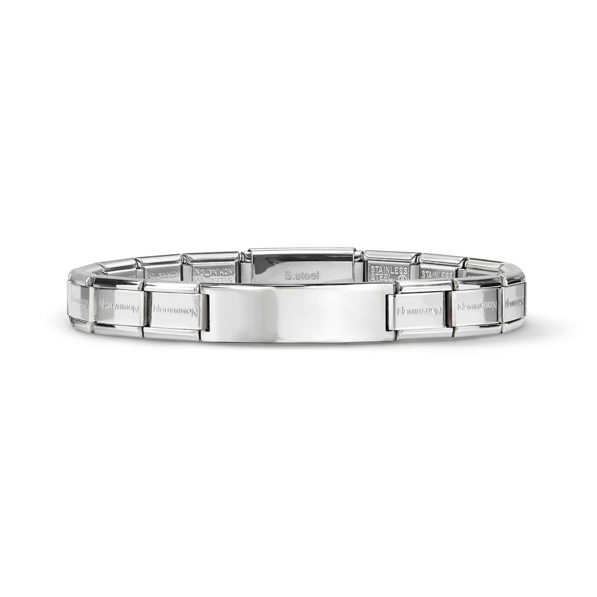 Silver Trendsetter Plate Composable Bracelet