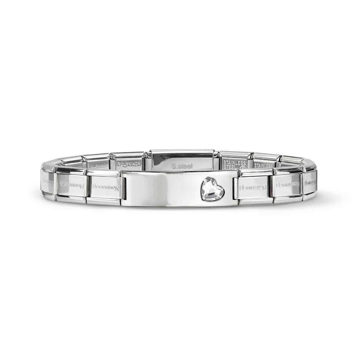 Silver Trendsetter Heart Composable Bracelet