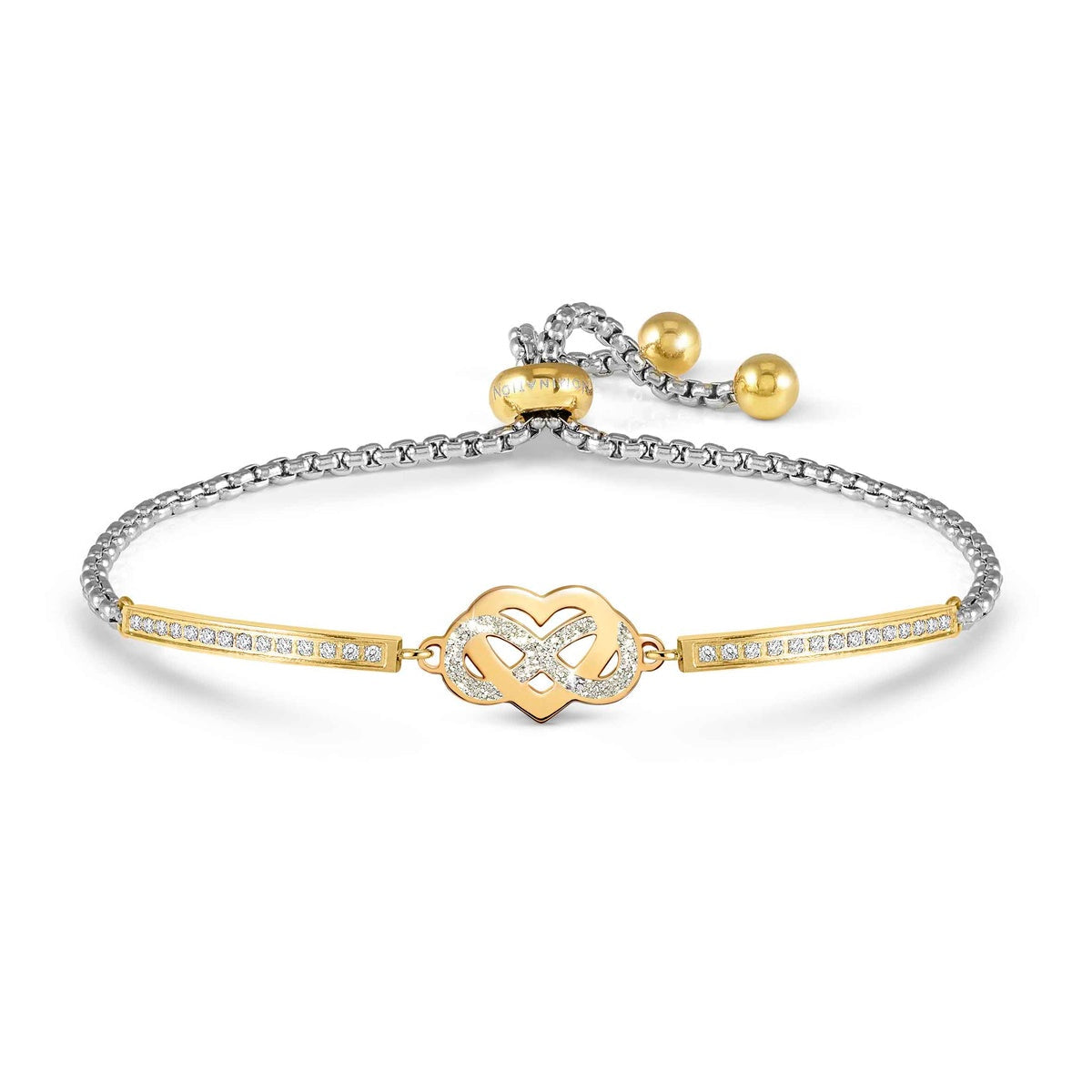 Gold Milleluci Infinity Heart Bracelet