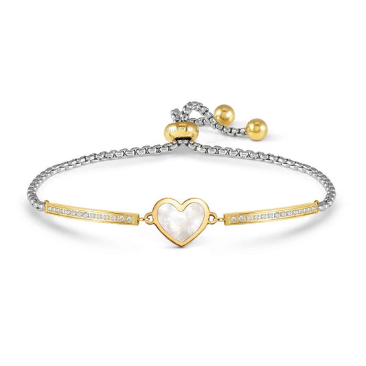 Gold Milleluci Mother of Pearl Heart Bracelet