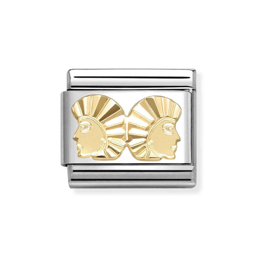 Gold Gemini Star Sign Charm