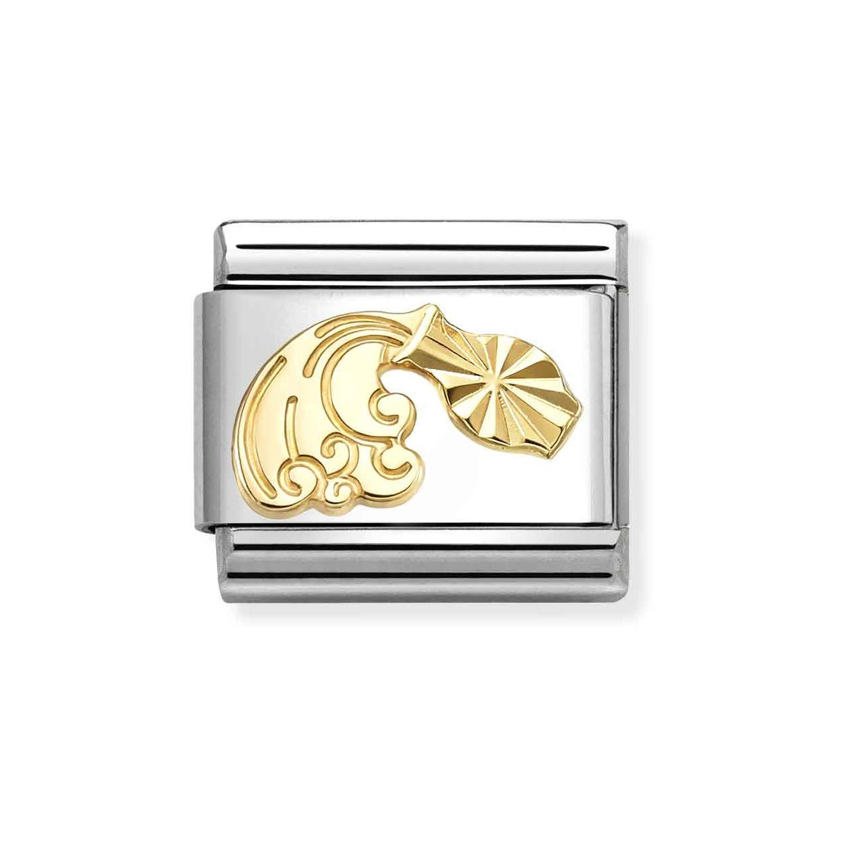 Gold Aquarius Star Sign Charm