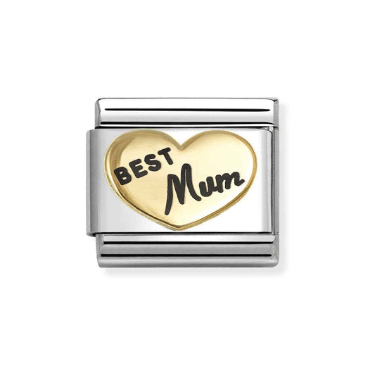 Gold Best Mum Charm