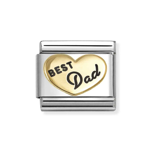 Gold Best Dad Charm