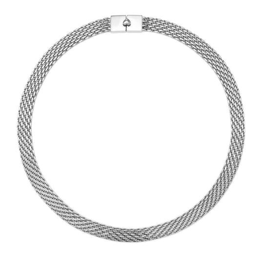 Silver Wear Style Chain Necklace