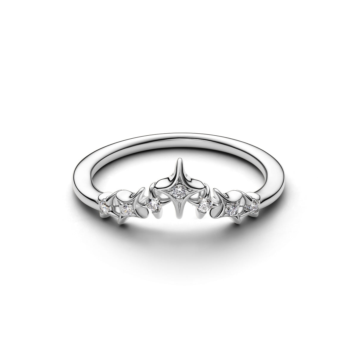 Pandora Silver Tiara Stars Ring