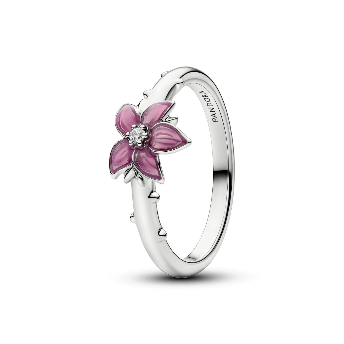 Pandora Silver Disney Mulan Cherry Blossom Ring