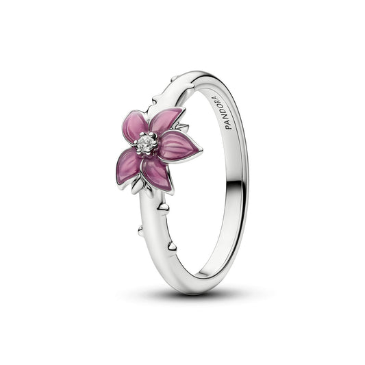 Pandora Silver Disney Mulan Cherry Blossom Ring