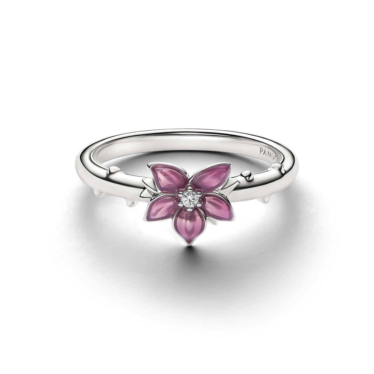 Pandora Silver Disney Mulan Cherry Blossom Ring