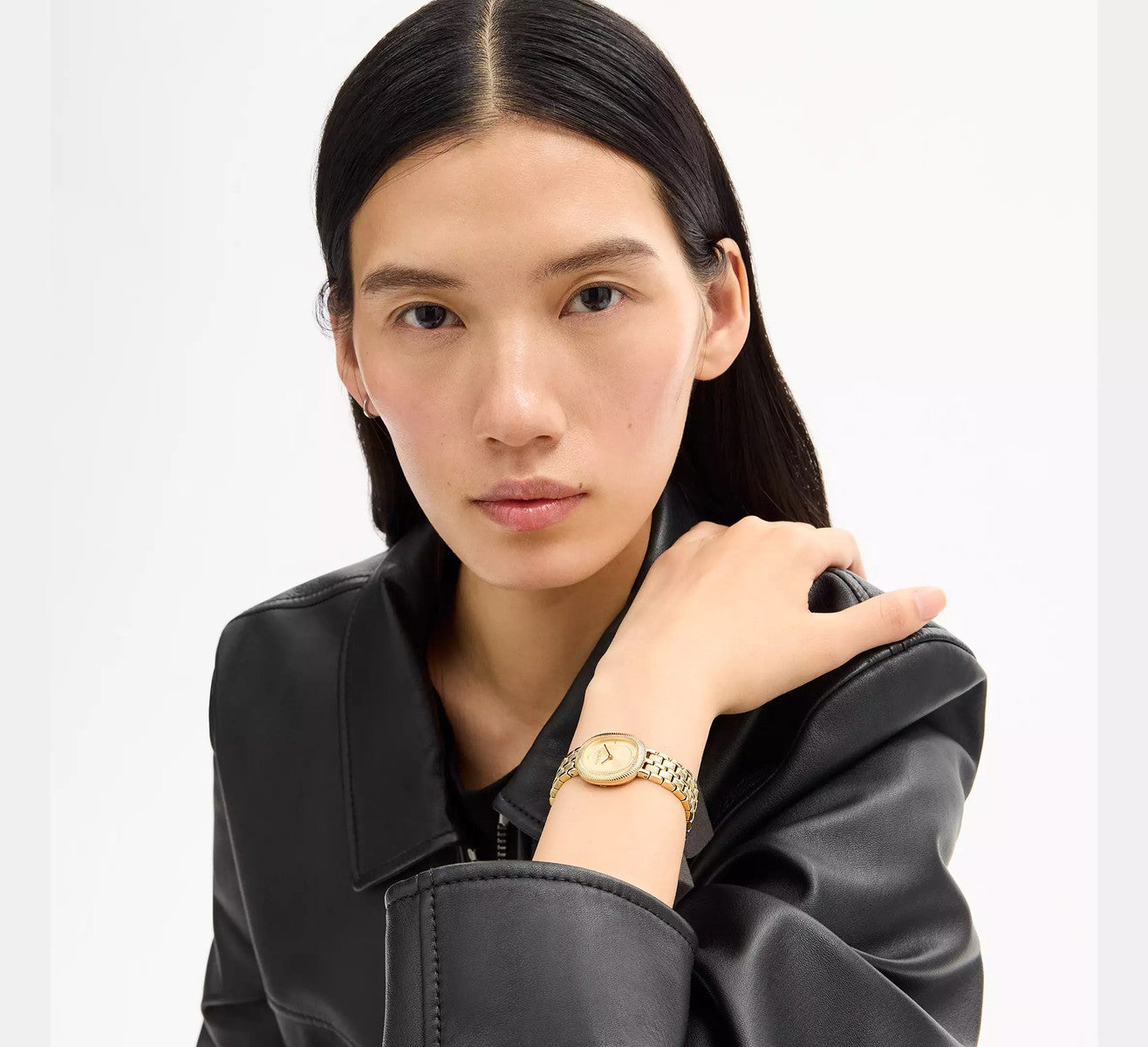 Coach Gold Harlow Rope Bracelet Watch
