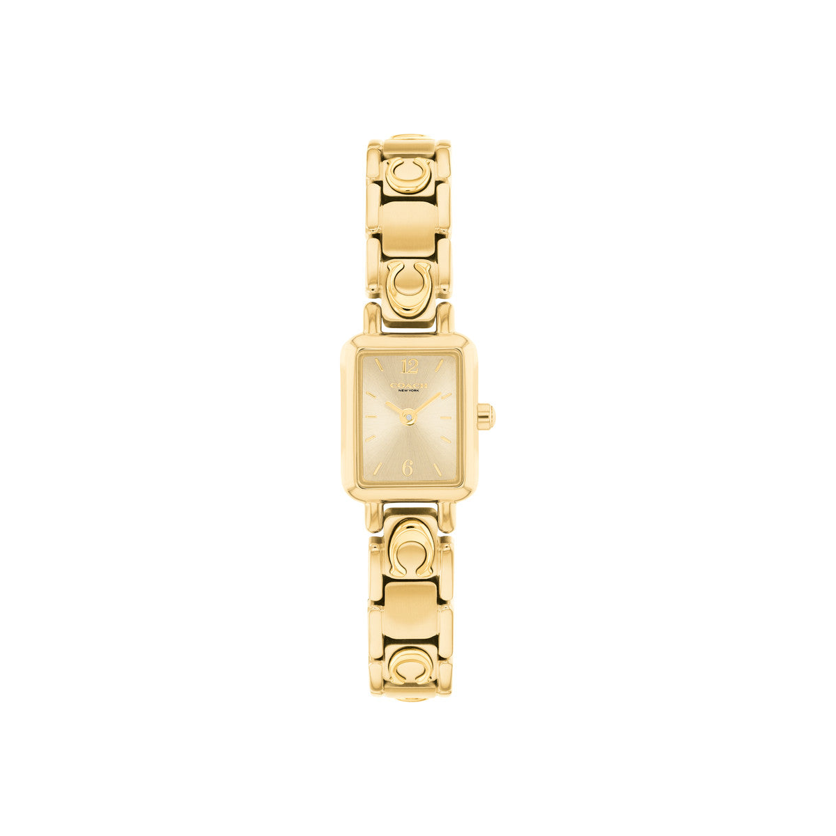 Coach Gold Mara Rectangle Dial Bracelet Watch
