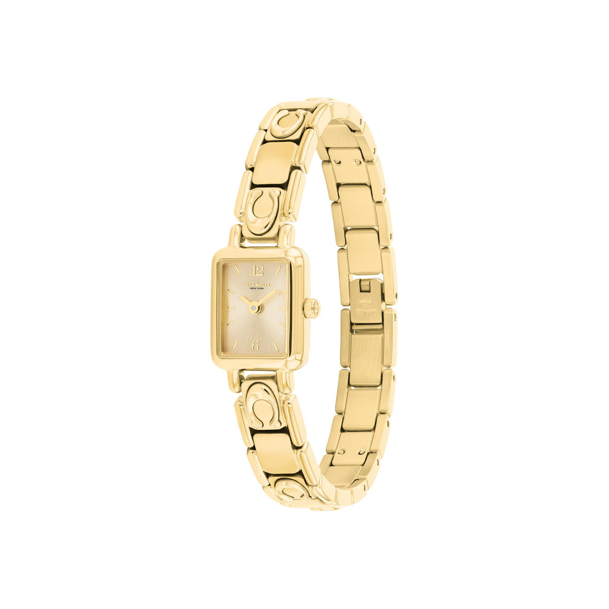 Coach Gold Mara Rectangle Dial Bracelet Watch